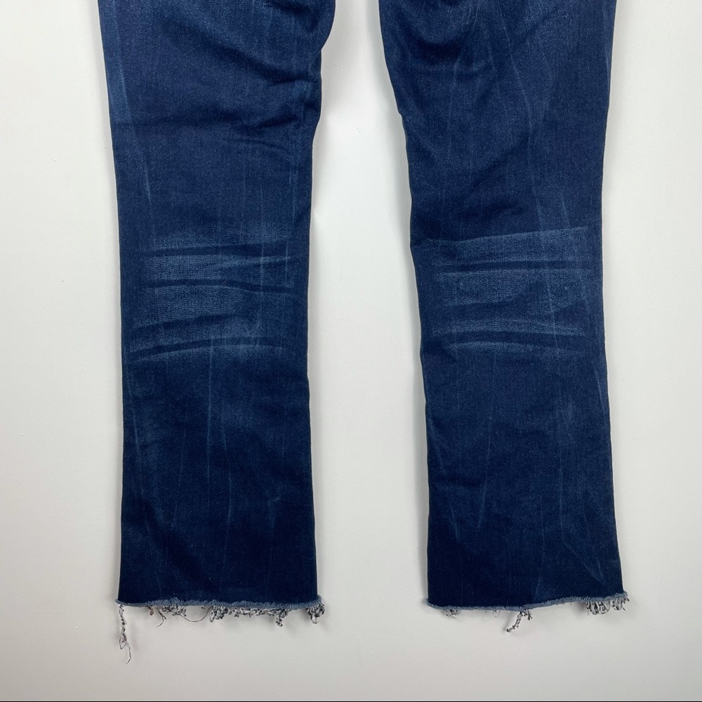 Amethyst Jeans Dark Wash Boot Cut Raw Hem - Picture 8 of 13